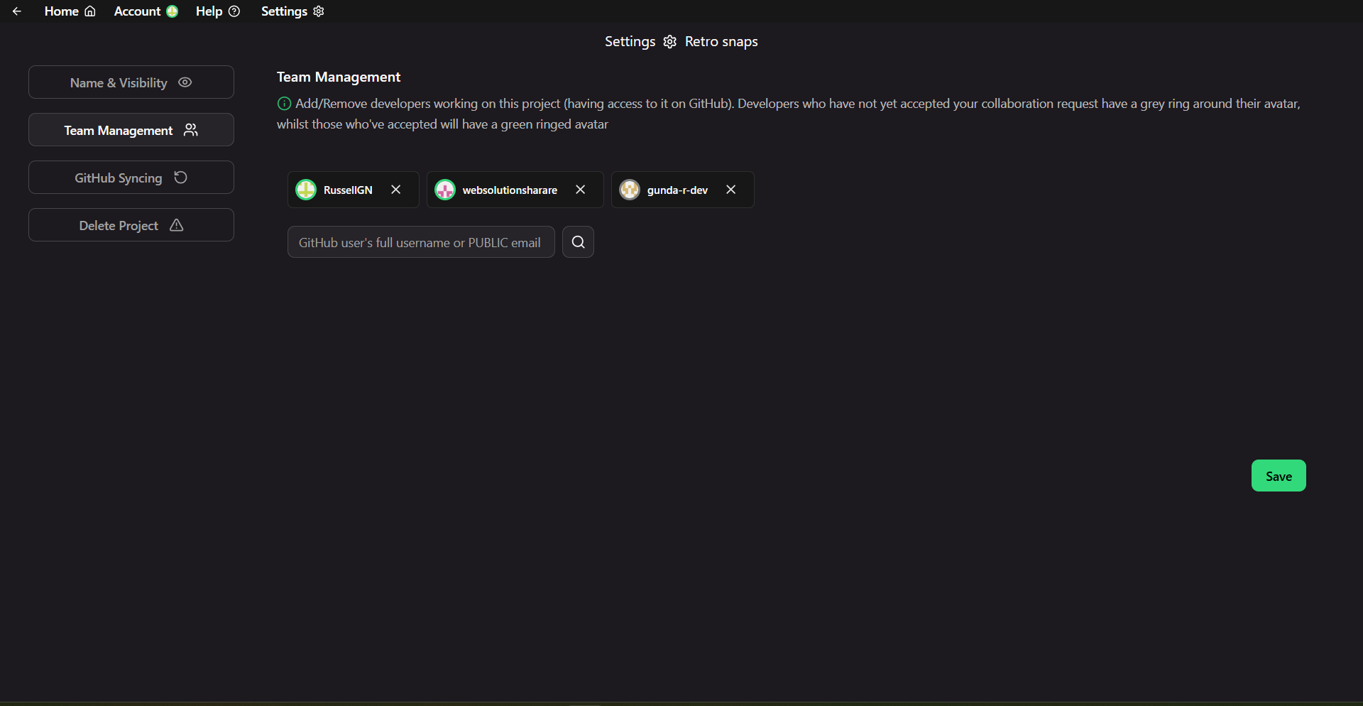 task bridge login screen